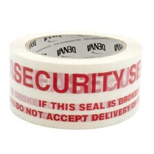 SECURITY SEAL Tape (Red On White)