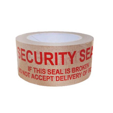 Kraft Carton Sealing Tape Brown/R- Security Seal