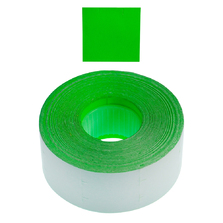 Permanent 16x18mm Green Fluro Labels