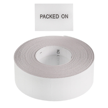 'Packed On' Freezer Grade 23x16mm Labels