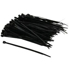 3.5mm X 150mm Cable Ties Pack Of 100 Black