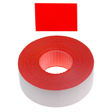 Permanent 23x16mm Fluoro Red Labels