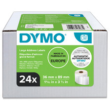 Genuine Dymo Labels 36x89mm 24 Pack